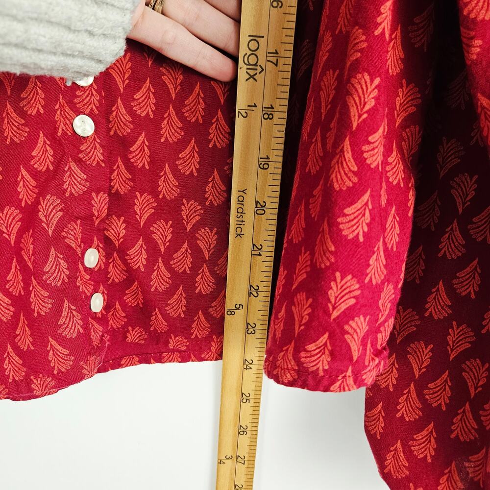 Universal Thread Large Button Down Blouse Boho Em… - image 9